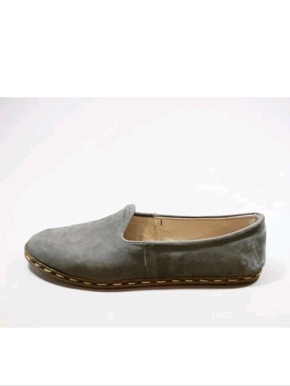 Sabah Men's Ashmore Gray Slip On Shoes Loafers Handmade Turkey Size 41 9-9.5